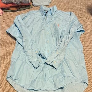 Light Blue Polo Button-Up Shirt